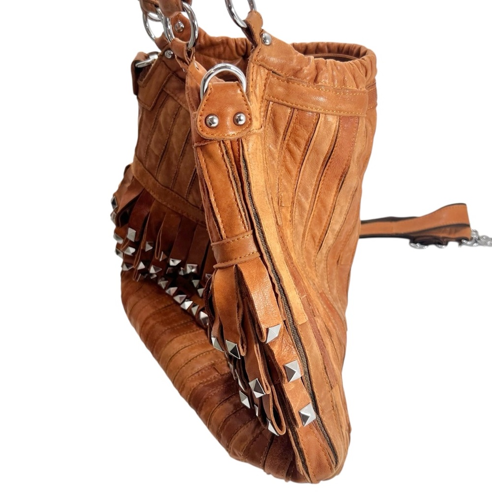 Amerileather Tutu Studded Leather Patchwork Shoul… - image 5